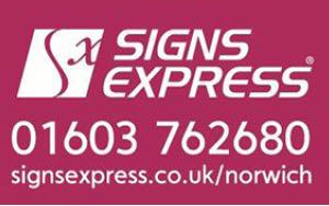 Signs express white back