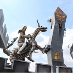 Duelling dragons